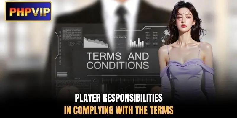 Player responsibilities in complying with the terms Player responsibilities in complying with the terms